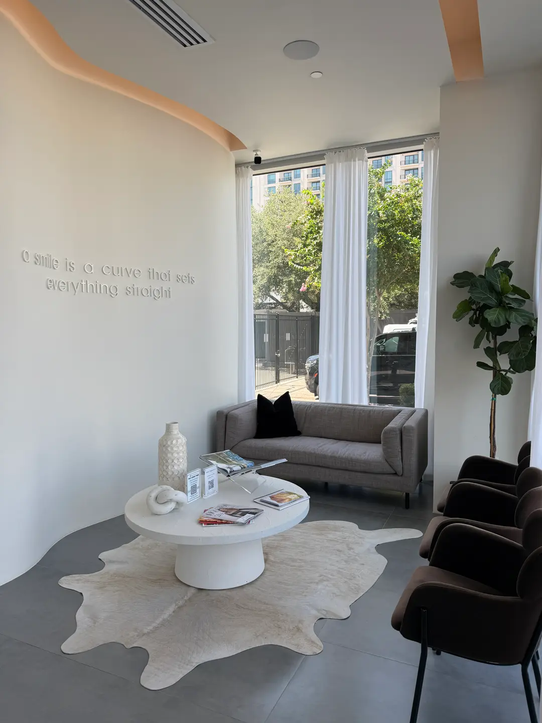 The LeBlanc lobby, with lounge seating by the windows